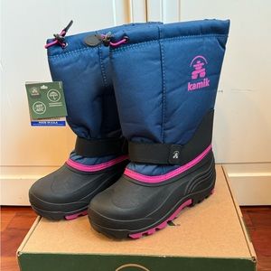 Kamit waterproof winter boots girls size 4